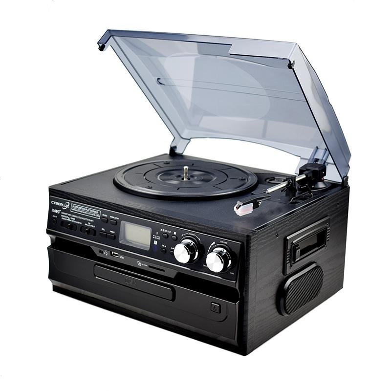 2019 hot sale factory supply multi media LP Vinyl player with USB SD recording& 