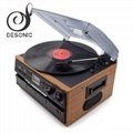 2019 hot sale factory supply multi media LP Vinyl player with USB SD recording&  3