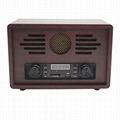 factory supply 2019 hot sale portable blue tooth antique radio with USB SD play& 1