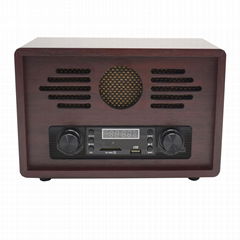 factory supply 2019 hot sale portable blue tooth antique radio with USB SD play&