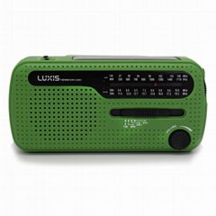 Dynamo&Solar Powered Pocket Radio with FM/Am/Sw1/Sw2, Emergency Light and Mobile