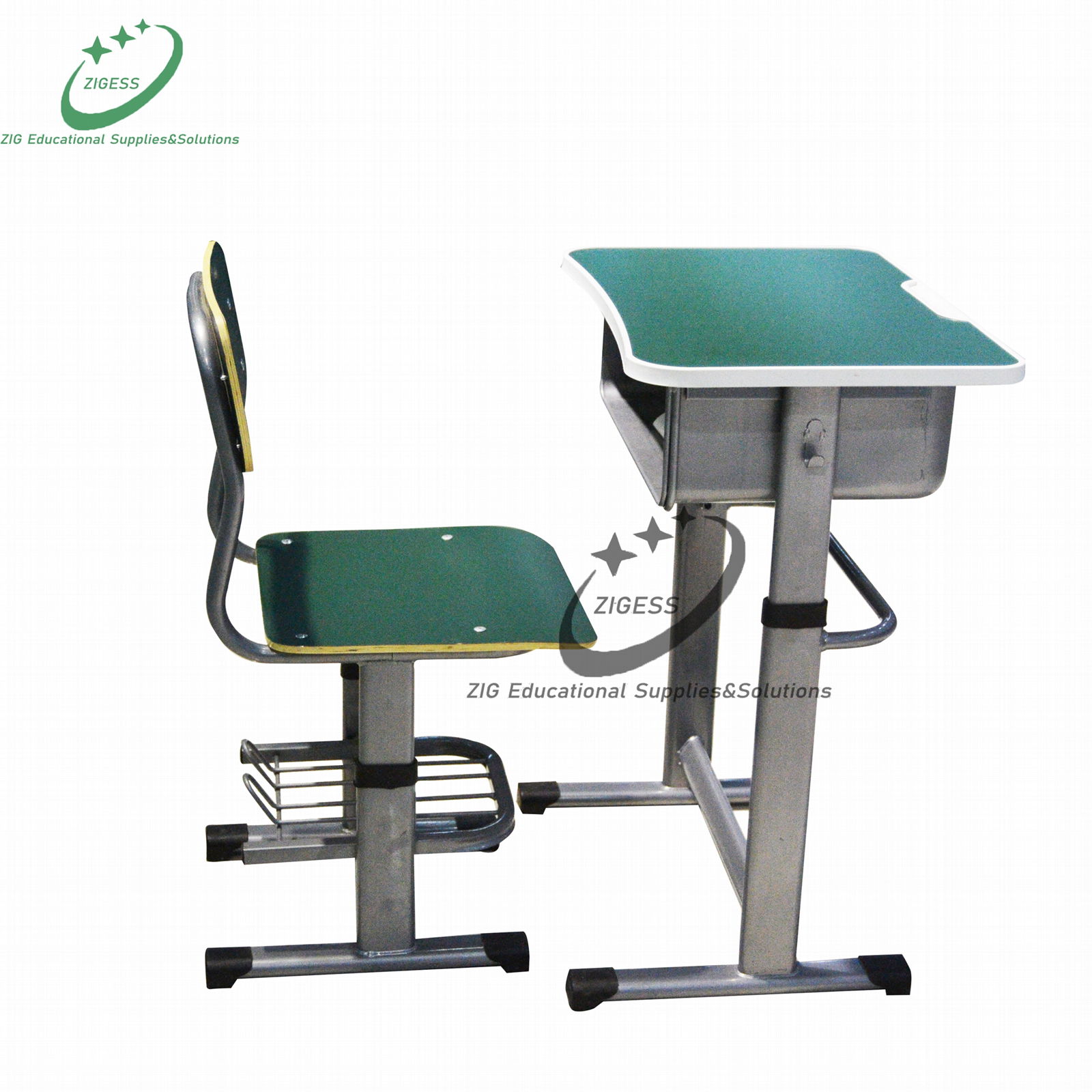 Adjustable school desk and chair classroom furniture 2