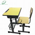 Adjustable school desk and chair classroom furniture 1