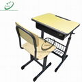Adjustable school desk and chair classroom furniture 3