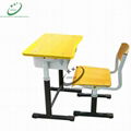 Adjustable school desk and chair