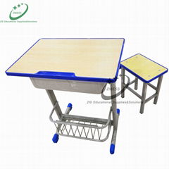 Adjustable school desk and chair classroom furniture