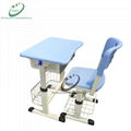 hand crank adjustable school desk and chair classroom furniture 2