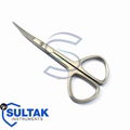 Professional Cuticle Nail Scissor Straight Small Mustache Beard Nail Art Trimmer