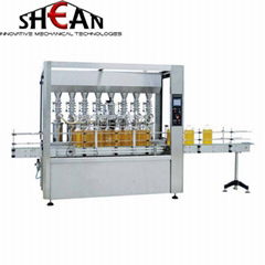 Linear High Precision Metering Pump Oil Filling Machine 4 Heads