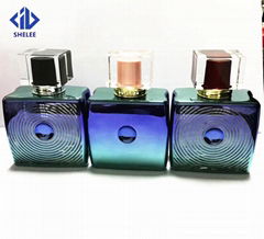 Square perfume bottles with plating colorful