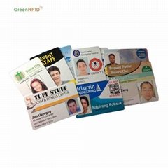 Custom Printing CR80 Plastic Photo PVC ID Card For Employee