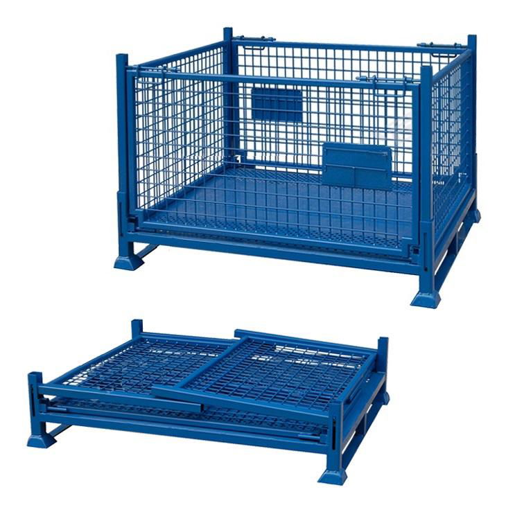 Foldable collapsible stackable pallet stillage cage container Heavy duty 1200mm