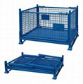 Foldable collapsible stackable pallet stillage cage container Heavy duty 1200mm