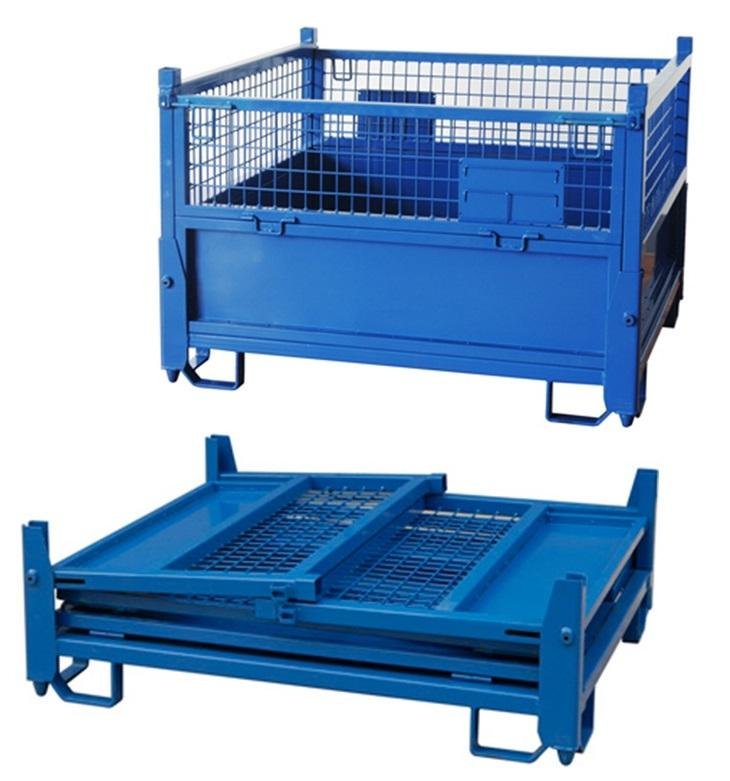 Foldable collapsible stackable pallet stillage cage container Heavy duty 1200mm 2