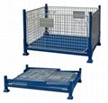 Foldable collapsible stackable pallet stillage cage container Heavy duty 1200mm 3