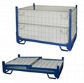 Foldable collapsible stackable pallet stillage cage container 1600*1200mm 2