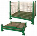 Foldable collapsible stackable pallet stillage cage container 1200*1000mm 2