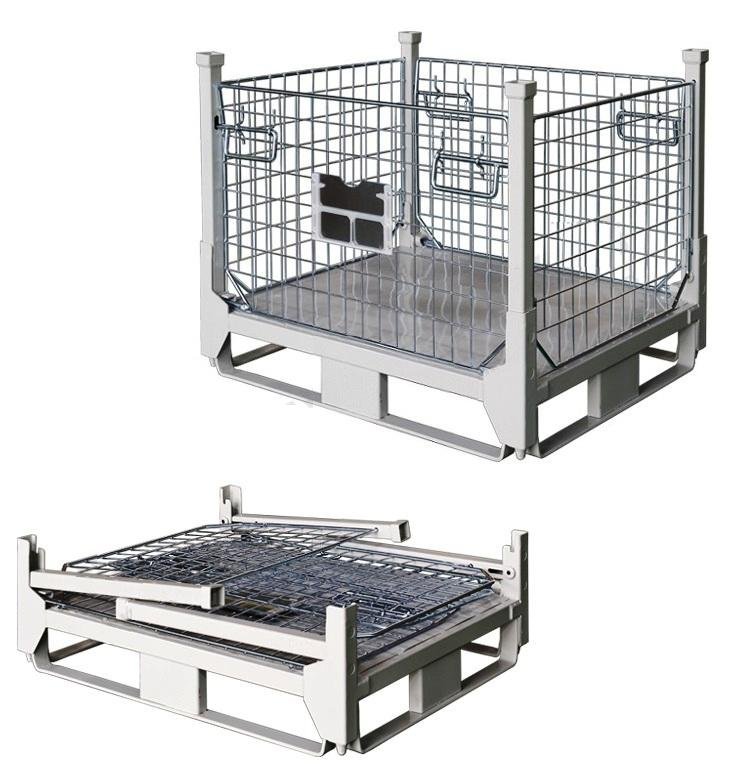 Foldable collapsible stackable pallet stillage cage container customized sizes