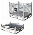 Foldable collapsible stackable pallet