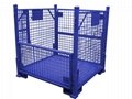 Foldable collapsible stackable pallet stillage cage container customized sizes 5