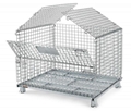 Foldable collapsible stackable wire mesh