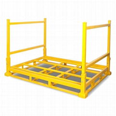 Foldable collapsible stacking assembly Racks Pallet Stillage Tyres Textile Rolls