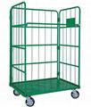 Foldable collapsible Roll Container Trolley Rolling Cage for logisic 1