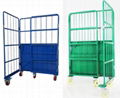 Foldable collapsible Roll Container Trolley Rolling Cage for logisic 2