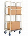 Foldable collapsible Roll Container Trolley Rolling Cage for logisic 4