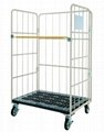 Foldable collapsible Roll Container Trolley Rolling Cage for logisic 5