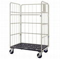 Foldable collapsible Roll Container Trolley Rolling Cage for logisic 1