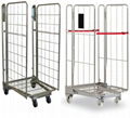 Foldable collapsible Roll Container Trolley Rolling Cage for logisic