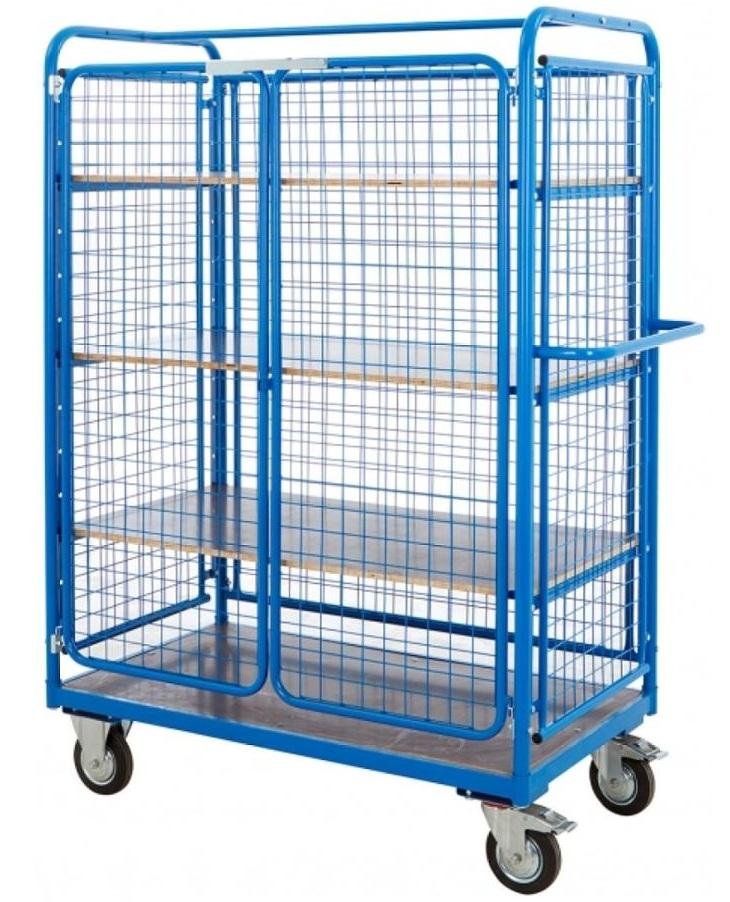 Foldable collapsible Roll Container Trolley Rolling Cage for logisic 4