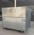 Foldable collapsible stackable wire mesh containers storage transportation cages