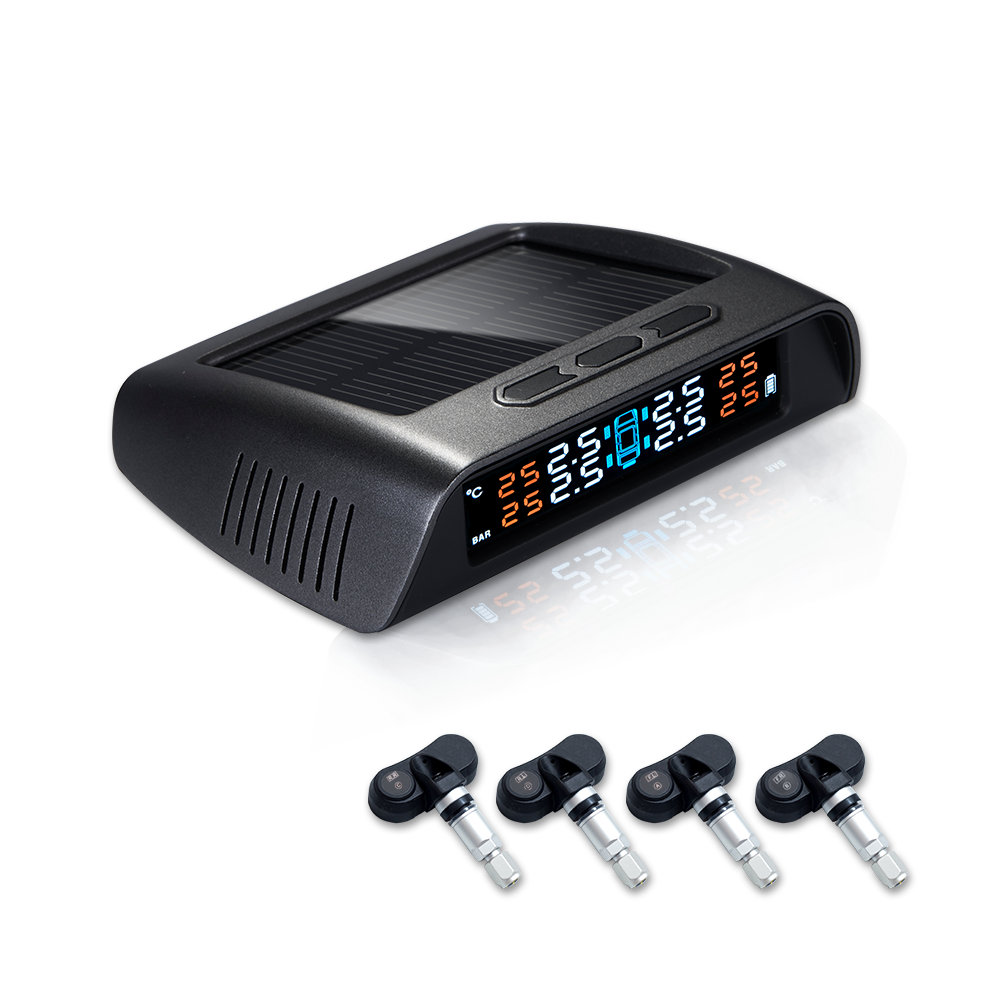 Newest Internal Type Bluetooth BLE 4.0 Solar Power Car Alarm Systems TPMS for C 2