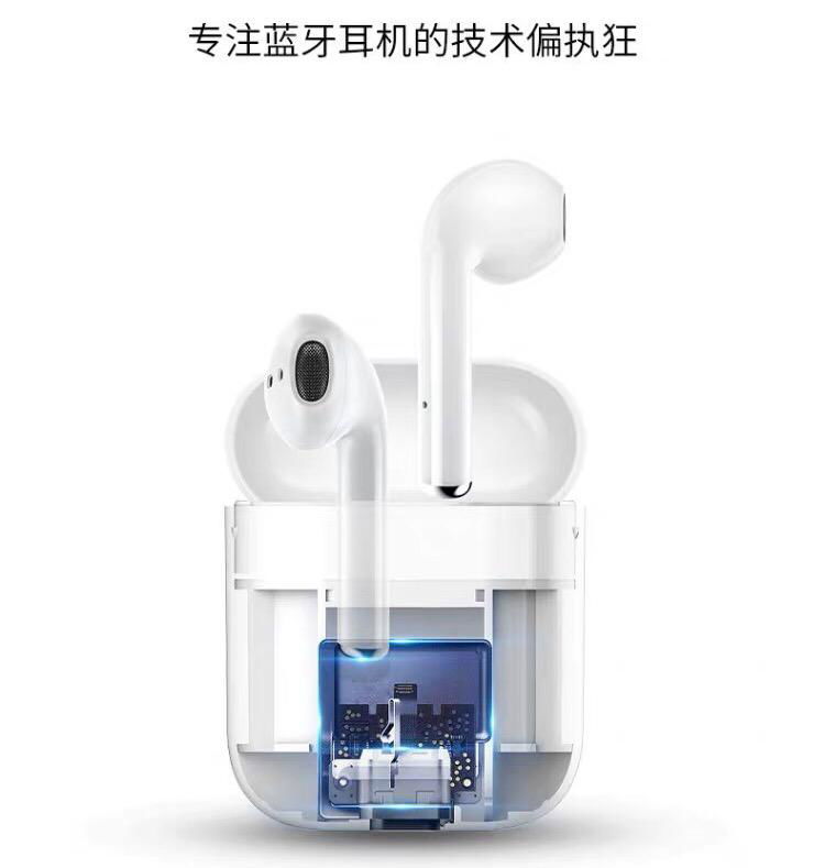 Bluetooth wireless headset touch keyless wake-up SIRI magnetic absorption chargi 2
