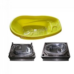 Plastic injection customized different new design baby bathbasin mould
