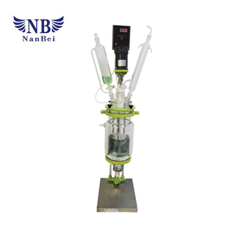  1-5L mini glass reactor for chemical lab