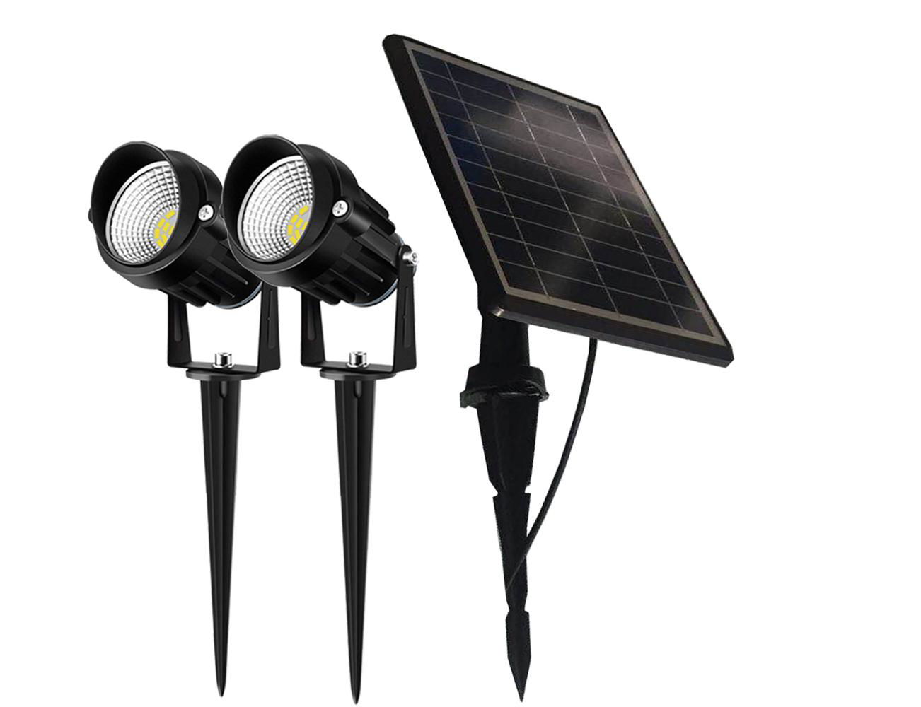 outdoor solar spotlight