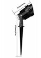 outdoor solar spotlight