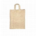 Jute fabric custom tote jute promotional shopping bag+