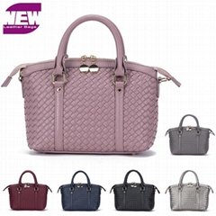 PU1936 Wholesales woven design PU leather purses handbags women bags China suppl