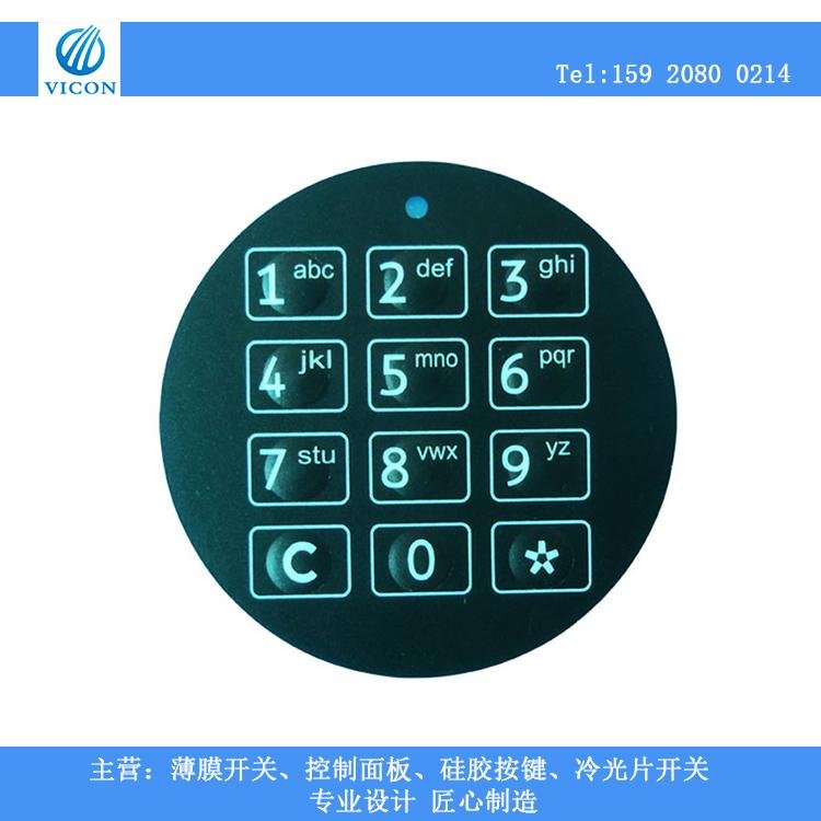 Electrical Membrane Panel Graphic overlay keyboard keypads 5