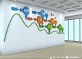 青島校園長廊形象牆文化牆設計製作 4