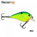 Recertop Small Loud Rattle Bright Color Floating Square Bill Fishing Lure