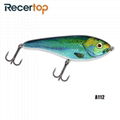 Recertop Heavy Plastic S-type Swimming Jerk bait Sinking Fishing Hard Lure 2