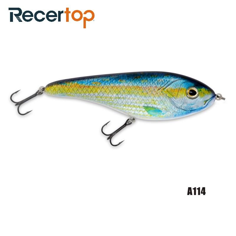 Recertop Heavy Plastic Stype Swimming Jerk bait Sinking Fishing Hard
