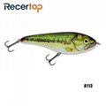 Recertop Heavy Plastic S-type Swimming Jerk bait Sinking Fishing Hard Lure 5