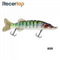 Recertop Smell Changeable Flexible Action Sinking Fabric Jointed Bait Hard Lure 1