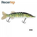 Recertop Smell Changeable Flexible Action Sinking Fabric Jointed Bait Hard Lure 3